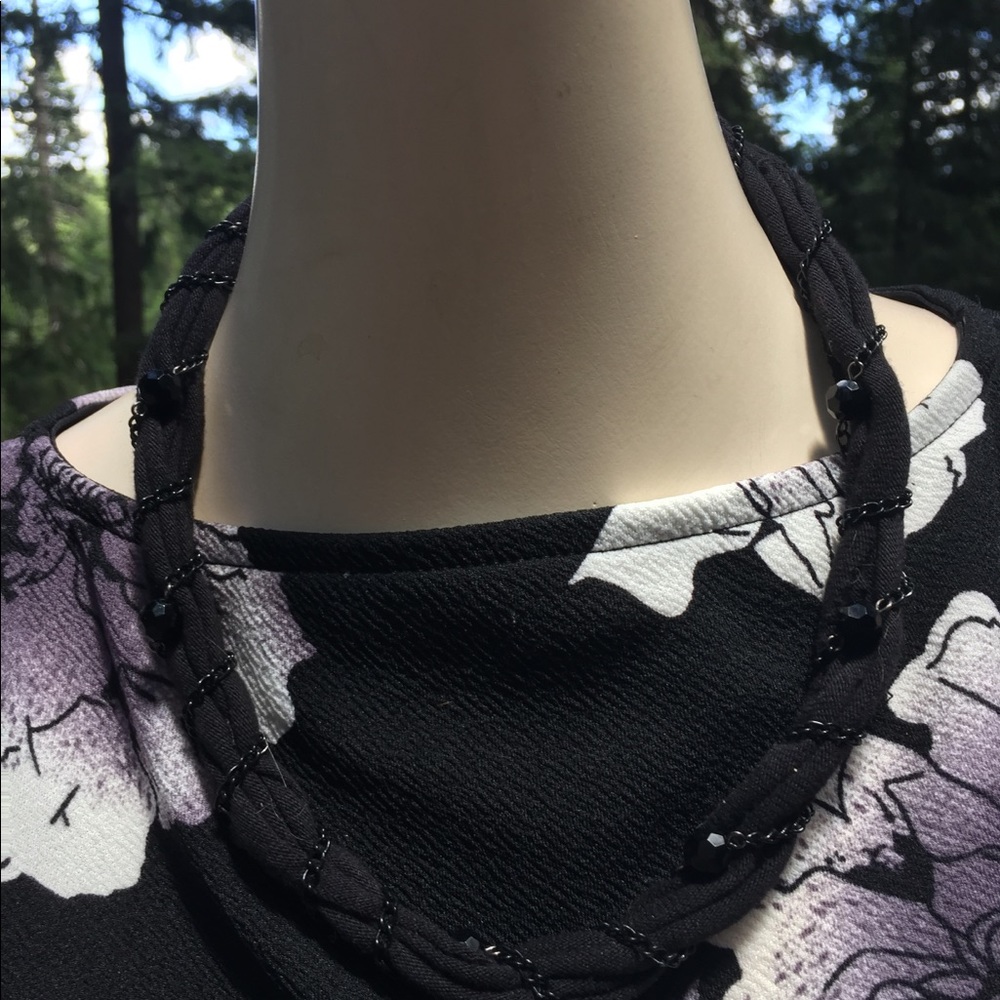 Kreativekristen T shirt fabric  necklace statement necklace handmade jewelry - Picture 8 of 13